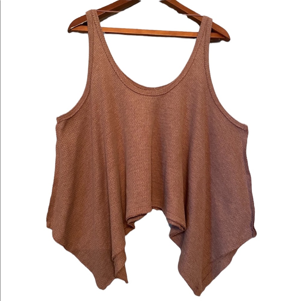 We the Free Asymmetrical Cropped Mauve Sweater